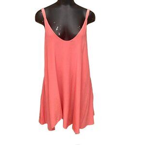 Rory Beca Harira Silk Aline Slip Dress in Salmon Pink Size Medium
